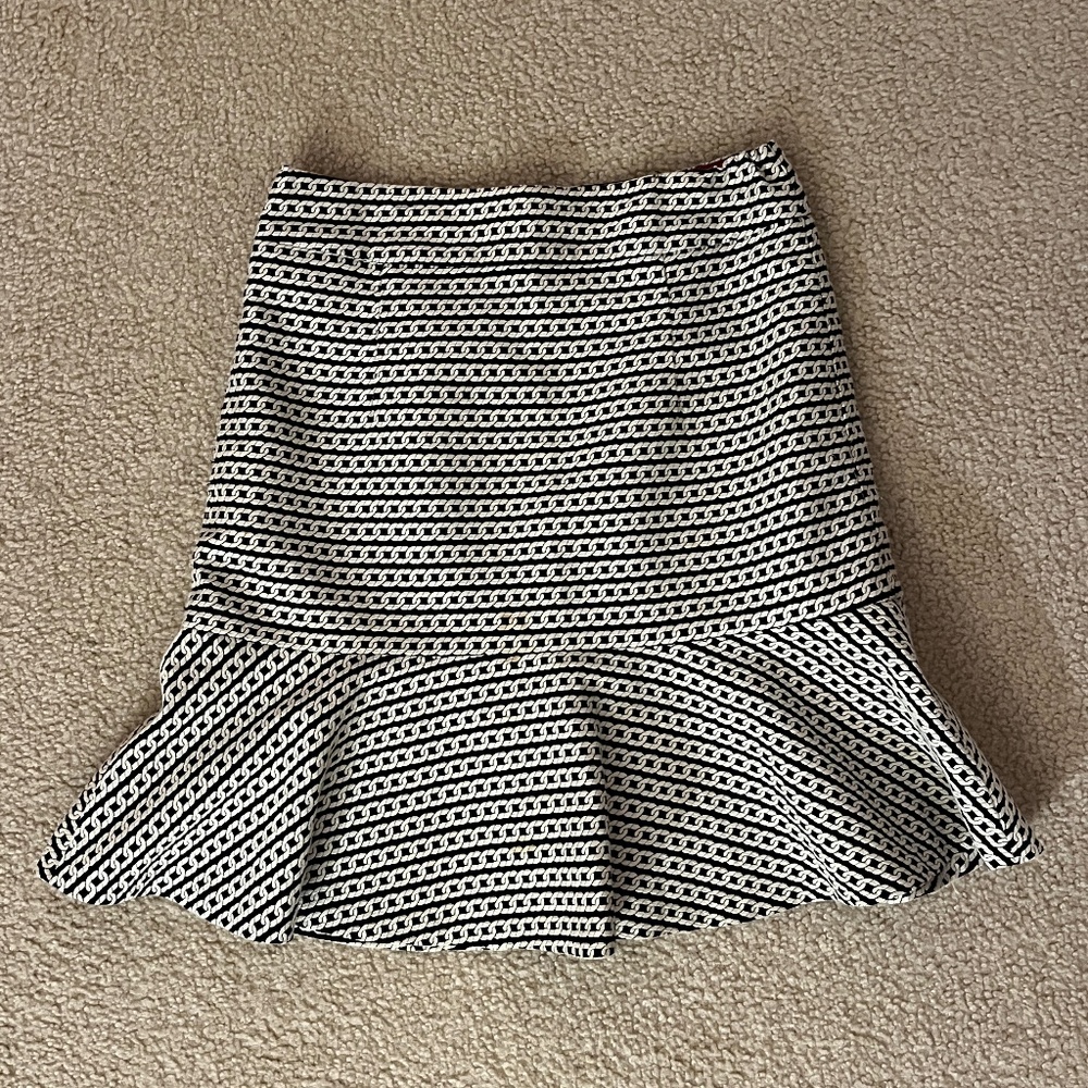 Banana Republic Black White Skirt